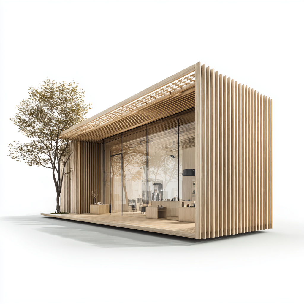 Klares, modernes Pavillon-Design